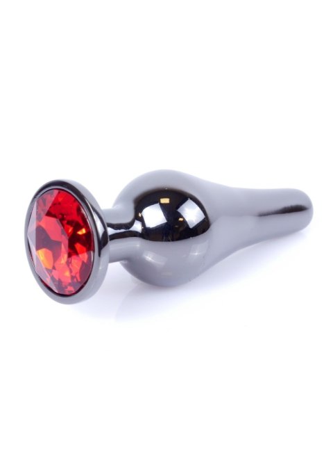 MyLove Toys - Jewellery Dark Silver BUTT PLUG- Red MyLove Toys