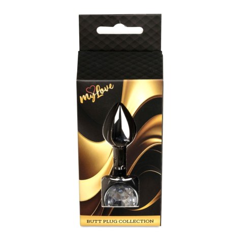 MyLove Toys - Jewellery Dark Silver PLUG- Clear MyLove Toys