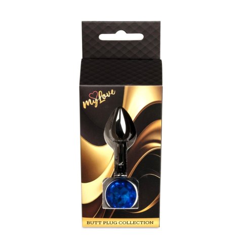 MyLove Toys - Jewellery Dark Silver PLUG- Dark Blue MyLove Toys