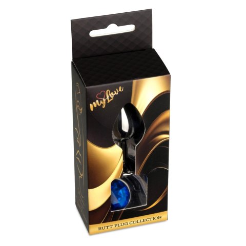 MyLove Toys - Jewellery Dark Silver PLUG- Dark Blue MyLove Toys