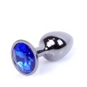 MyLove Toys - Jewellery Dark Silver PLUG- Dark Blue MyLove Toys