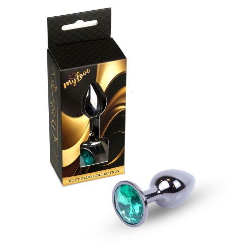 MyLove Toys - Jewellery Dark Silver PLUG- Green MyLove Toys