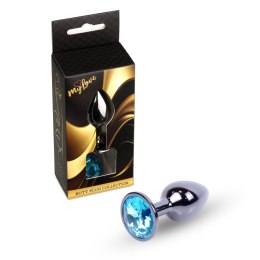 MyLove Toys - Jewellery Dark Silver PLUG- Light Blue MyLove Toys