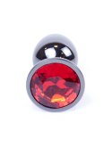 MyLove Toys - Jewellery Dark Silver PLUG- Red MyLove Toys