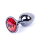 MyLove Toys - Jewellery Dark Silver PLUG- Red MyLove Toys