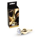 MyLove Toys - Jewellery Gold BUTT PLUG- Clear MyLove Toys