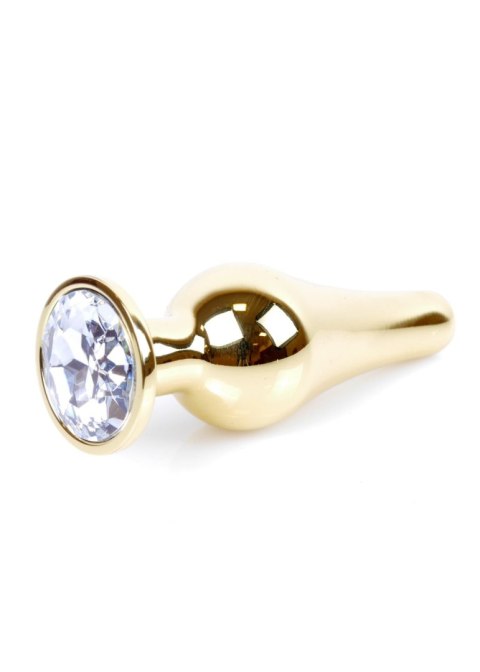 MyLove Toys - Jewellery Gold BUTT PLUG- Clear MyLove Toys