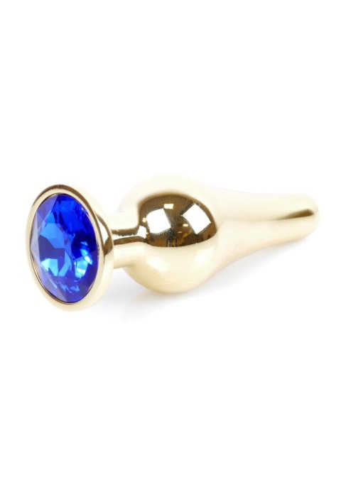 MyLove Toys - Jewellery Gold BUTT PLUG- Dark Blue MyLove Toys