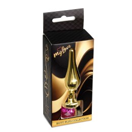 MyLove Toys - Jewellery Gold BUTT PLUG- Pink MyLove Toys