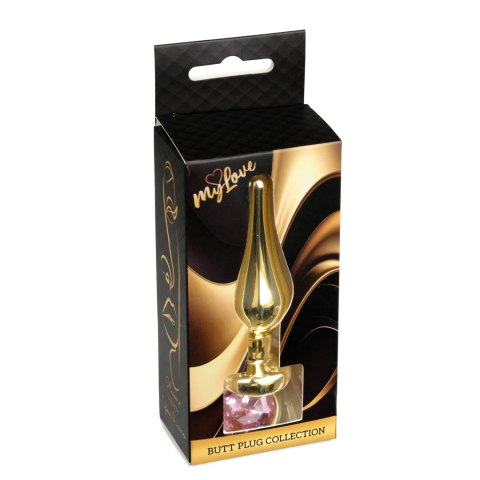 MyLove Toys - Jewellery Gold BUTT PLUG- Rose MyLove Toys
