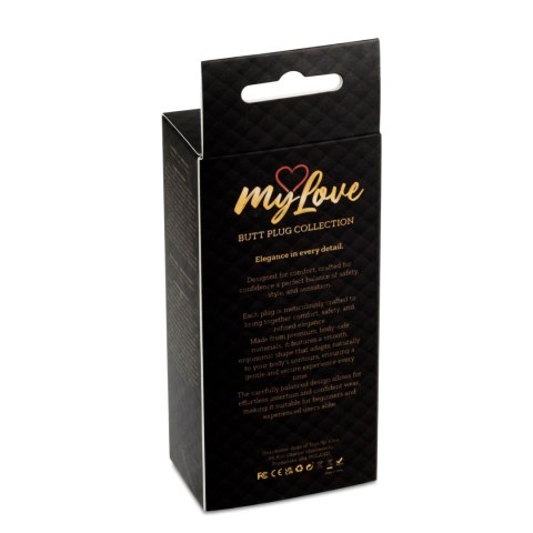 MyLove Toys - Jewellery Gold BUTT PLUG- Rose MyLove Toys