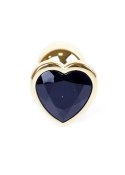 MyLove Toys - Jewellery Gold Heart PLUG- Black MyLove Toys