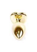 MyLove Toys - Jewellery Gold Heart PLUG- Black MyLove Toys
