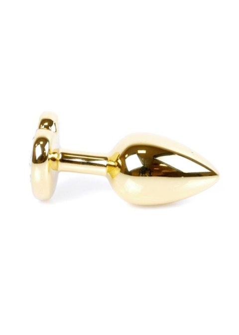 MyLove Toys - Jewellery Gold Heart PLUG- Clear MyLove Toys