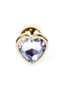 MyLove Toys - Jewellery Gold Heart PLUG- Clear MyLove Toys