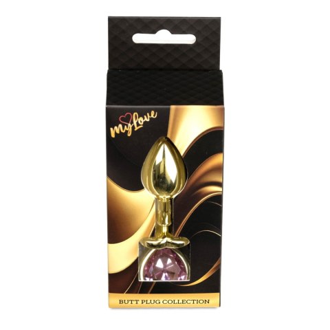 MyLove Toys - Jewellery Gold Heart PLUG- Rose MyLove Toys