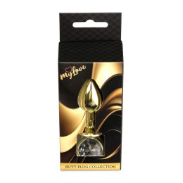MyLove Toys - Jewellery Gold PLUG- Clear MyLove Toys
