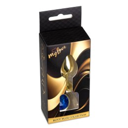 MyLove Toys - Jewellery Gold PLUG- Dark Blue MyLove Toys