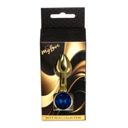 MyLove Toys - Jewellery Gold PLUG- Dark Blue MyLove Toys