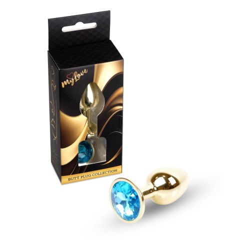 MyLove Toys - Jewellery Gold PLUG- Light Blue MyLove Toys
