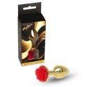 MyLove Toys - Jewellery Gold PLUG ROSE- Red MyLove Toys