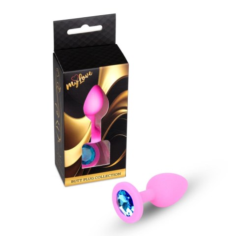 Korek biżuteria analna Pink Silicone PLUG Small MyLove Toys