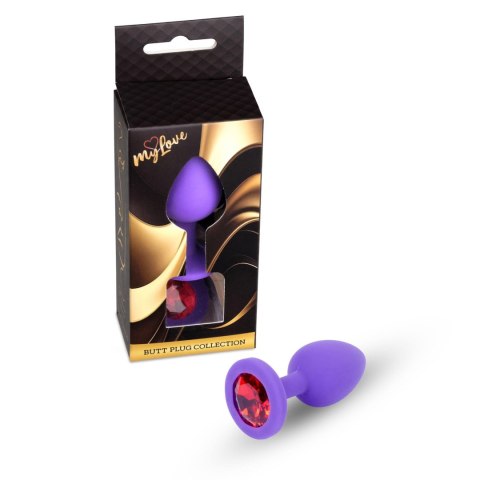 MyLove Toys - Jewellery Purple Silicone PLUG Medium MyLove Toys
