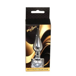 MyLove Toys - Jewellery Silver BUTT PLUG- Clear MyLove Toys