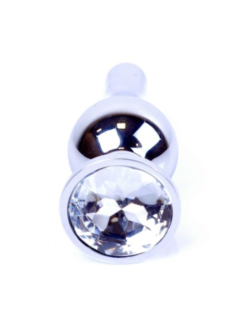 MyLove Toys - Jewellery Silver BUTT PLUG- Clear MyLove Toys