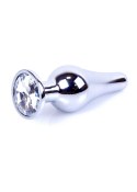 MyLove Toys - Jewellery Silver BUTT PLUG- Clear MyLove Toys