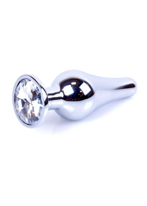 MyLove Toys - Jewellery Silver BUTT PLUG- Clear MyLove Toys