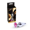 MyLove Toys - Jewellery Silver BUTT PLUG- Pink MyLove Toys