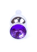 MyLove Toys - Jewellery Silver BUTT PLUG- Purple MyLove Toys