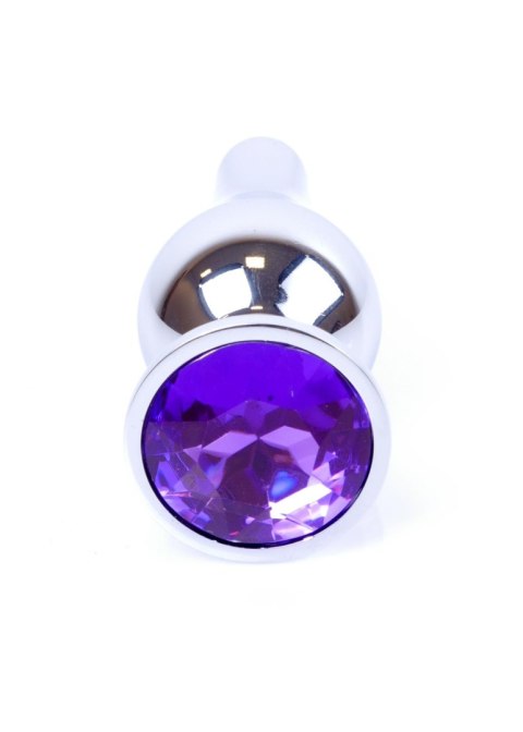MyLove Toys - Jewellery Silver BUTT PLUG- Purple MyLove Toys