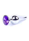 MyLove Toys - Jewellery Silver BUTT PLUG- Purple MyLove Toys