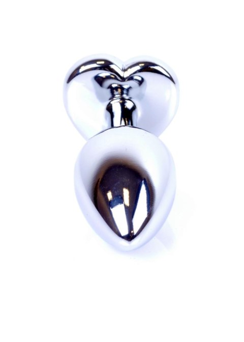 MyLove Toys - Jewellery Silver Heart PLUG- Black MyLove Toys