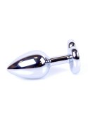 MyLove Toys - Jewellery Silver Heart PLUG- Black MyLove Toys
