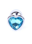 MyLove Toys - Jewellery Silver Heart PLUG- Light Blue MyLove Toys