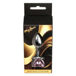 MyLove Toys - Jewellery Silver Heart PLUG- Rose MyLove Toys