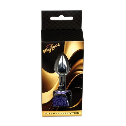 MyLove Toys - Jewellery Silver PLUG ROSE- Purple MyLove Toys