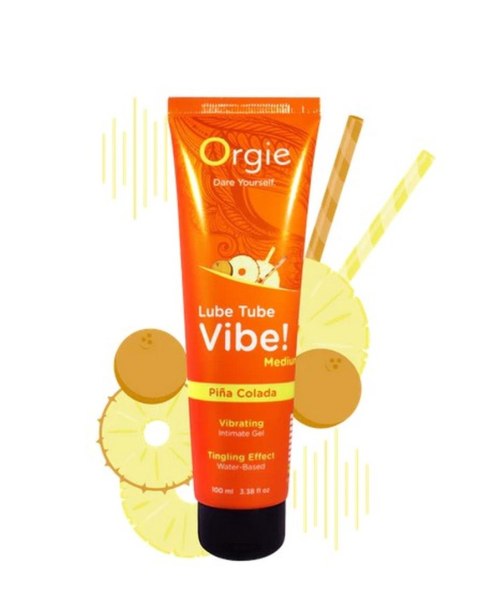 Lube Tube Vibe! - Medium - Pina Colada - 100ml | 3.38 fl oz. Orgie