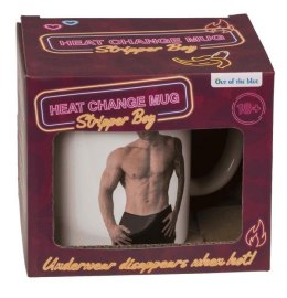 Kubek striptis chłopak efekt termiczny 350ml kamikonka Grajmy razem