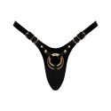 LEATHERETTE HARNESS FABULOUS - ONE SIZE - BLACK GLOSSY Strap-on-me