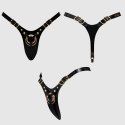 LEATHERETTE HARNESS FABULOUS - ONE SIZE - BLACK GLOSSY Strap-on-me