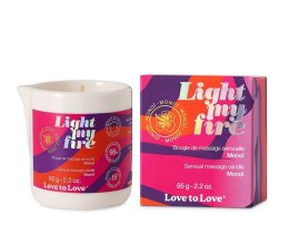 LIGHT MY FIRE - MASSAGE CANDLE - MONOI 65G / 2.2OZ. Love to Love