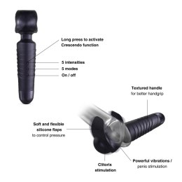 MAN.WAND EVO BLACK PLUM RECHARGEABLE MASTURBATOR Man.wand