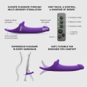 MULTI ORGASM DILDO - L - PURPLE TR Strap-on-me