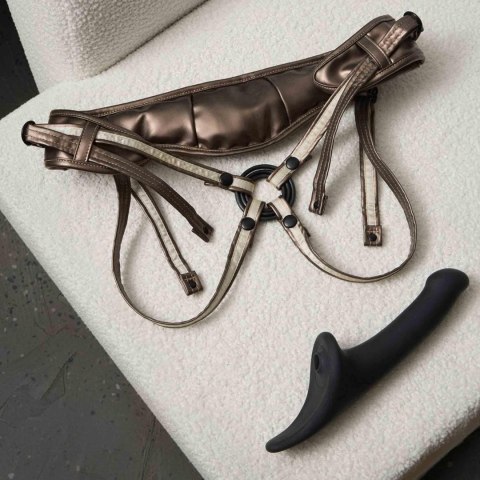 MULTI ORGASM DILDO - M - BLACK TR Strap-on-me