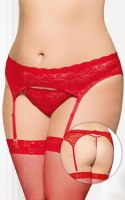 Garterbelt 3305 - Plus Size - red 3XL SoftLine Collection