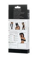 Glossy gloves SELINA - black L Glossy